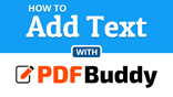 How to add text to a PDF file