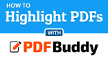 How to highlight a PDF file